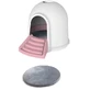 M-Pets Igloo 2in1 Cat Litter Box & Cat house Бокс Іглу 2 в 1, будиночок та котячий туалет з вугільним фільтром, 45,7x59,7x43,2 см (Рожевий)