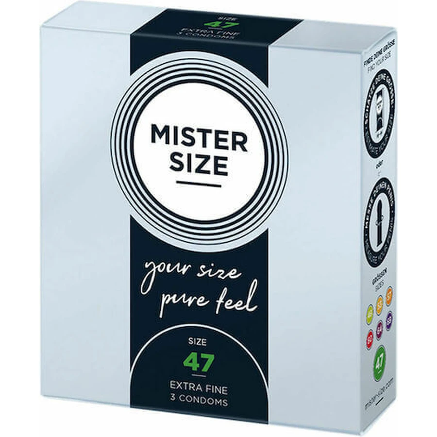 Mister Size Extra Fine Size 47mm Пресервант 3шт: ціни та характеристики