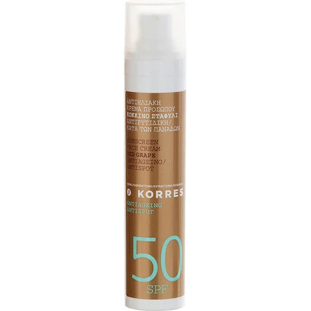 Korres Солнцезащитный крем для лица SPF50 с красным виноградом 50 мл: цены и характеристики