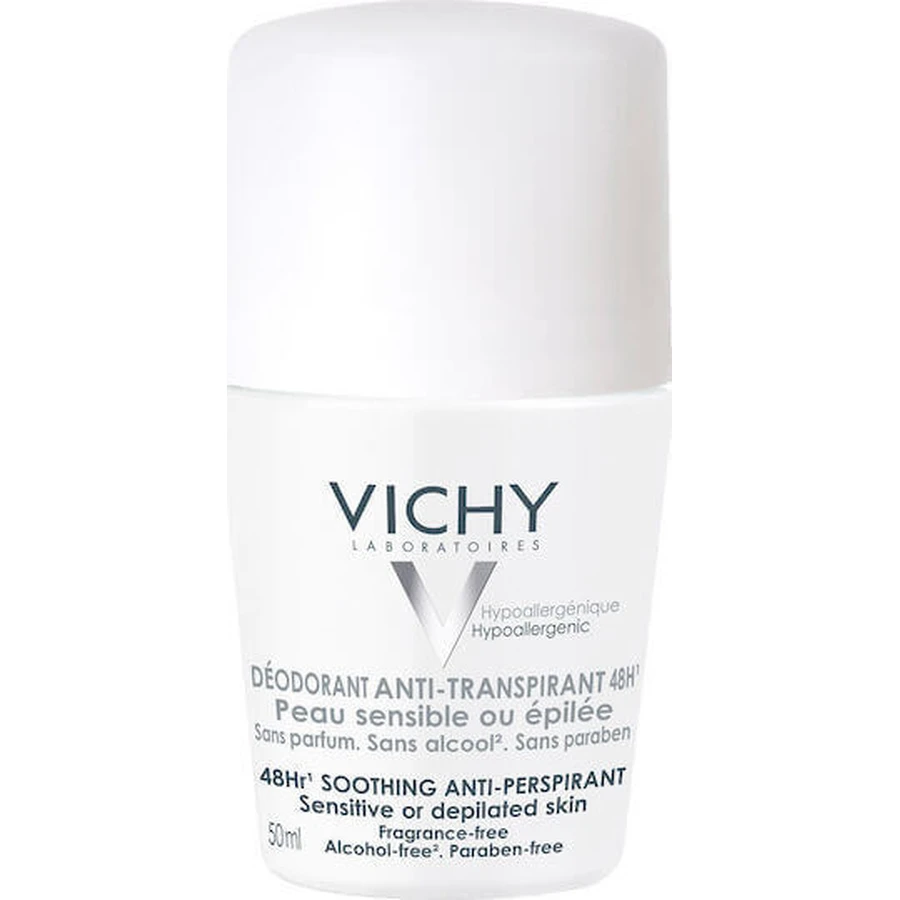 Vichy Заспокійливий для чутливої та депілірованої шкіри Дезодорант 48h Roll-On 50мл: ціни та характеристики