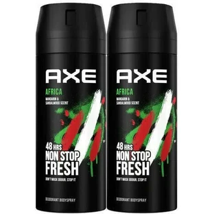 Axe Africa Non Stop Fresh Deodorant 48h Spray 2x150ml