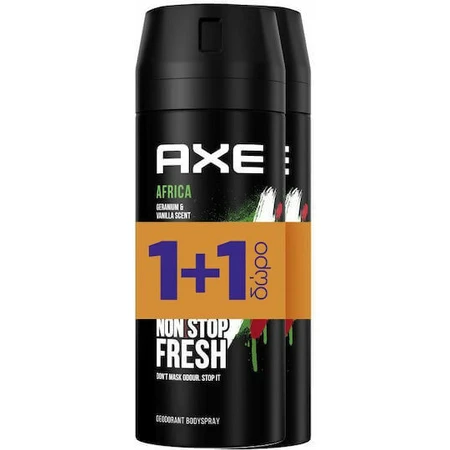 Axe Africa Non Stop Fresh Deodorant 48h Spray 2x150ml: цены и характеристики