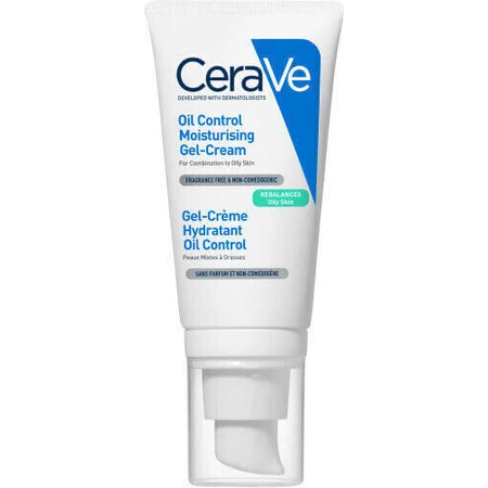 CeraVe Oil Control Зволожуючий та себорегулюючий денний гель для обличчя з гіалуроновою кислотою та ніацинамідом 52 мл: ціни та характеристики