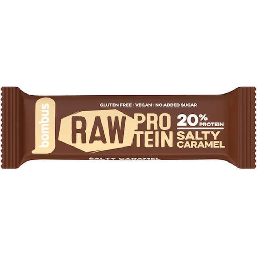 Bombus Raw Protein Протеиновый батон со вкусом соленой карамели 50 гр.: цены и характеристики