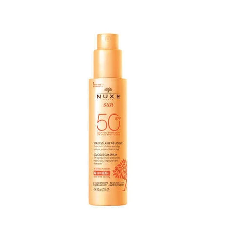 Nuxe Sun Delicious Водостійкий сонцезахисний крем для обличчя та тіла SPF50 150 мл: ціни та характеристики