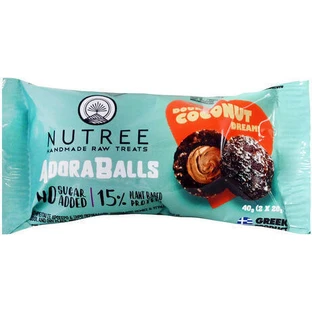 Батончики Nutree Adoraballs з 15% протеїну зі смаком подвійного кокосового мрії 2х20гр