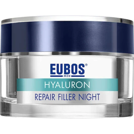 Eubos Hyaluron Repair Filler Увлажняющий, антивозрастной и тонизирующий ночной крем для лица с гиалуроновой кислотой 50 мл: цены и характеристики