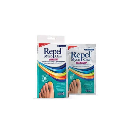 UNI-PHARMA Repel Myco Clean Пластырь от грибка ногтей 28 шт.: цены и характеристики