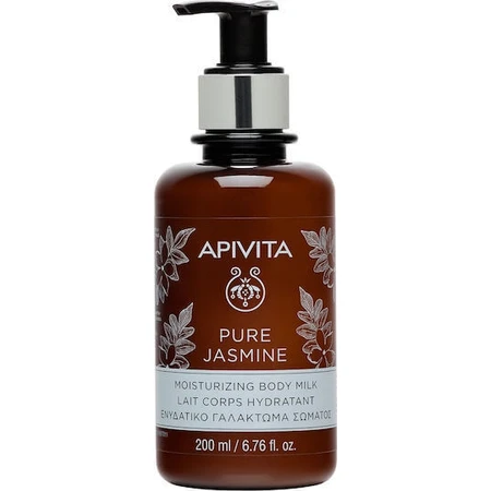 Зволожуюче молочко для тіла Apivita Pure Jasmine з гіалуроновою кислотою та ароматом жасмину 200 мл: ціни та характеристики