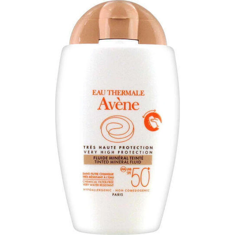 Eau Thermale Avène Fluide Mineral Teinte Водостойкий минеральный крем для лица SPF50 с пигментом 40 мл: цены и характеристики
