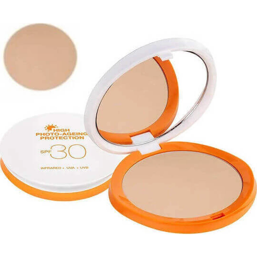 Сонцезахисний компактний водостійкий крем для тіла SPF30 з пігментом №03 12 г з високим ступенем захисту від фотостаріння: ціни та характеристики