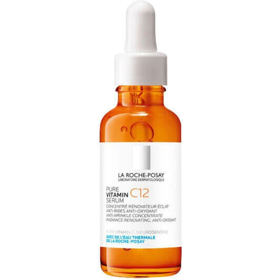 La Roche Posay Pure Vitamin C12 Антивікова сироватка для обличчя з вітаміном С і саліциловою кислотою для детоксикації та освітлення 30 мл: ціни та характеристики