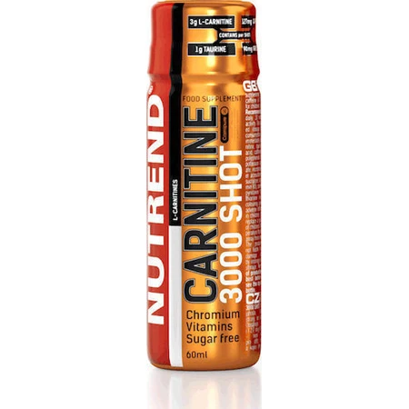 Nutrend Carnitine Shot з карнітином 3000мг та полуничним смаком 60мл: ціни та характеристики