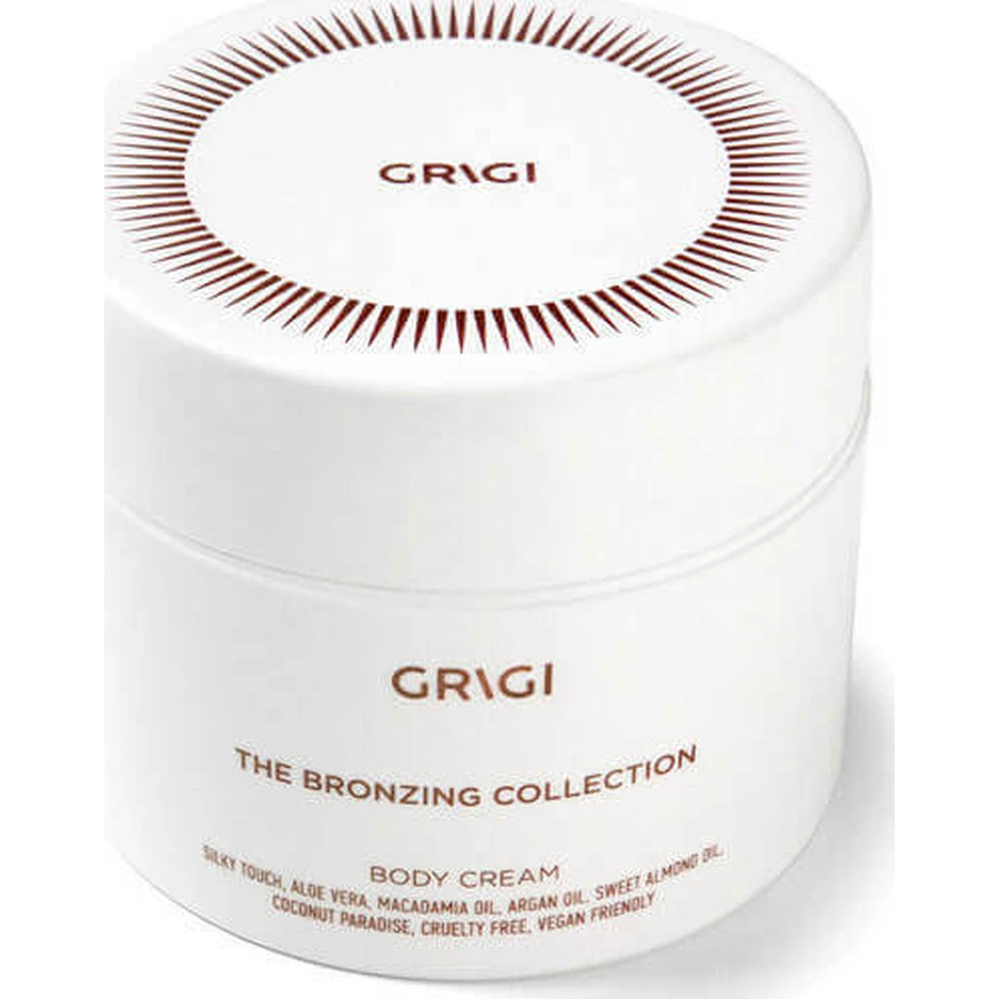 Зволожуючий крем для тіла Grigi The Bronzing Collection з ароматом алое вера та кокосового горіха 200 мл: ціни та характеристики