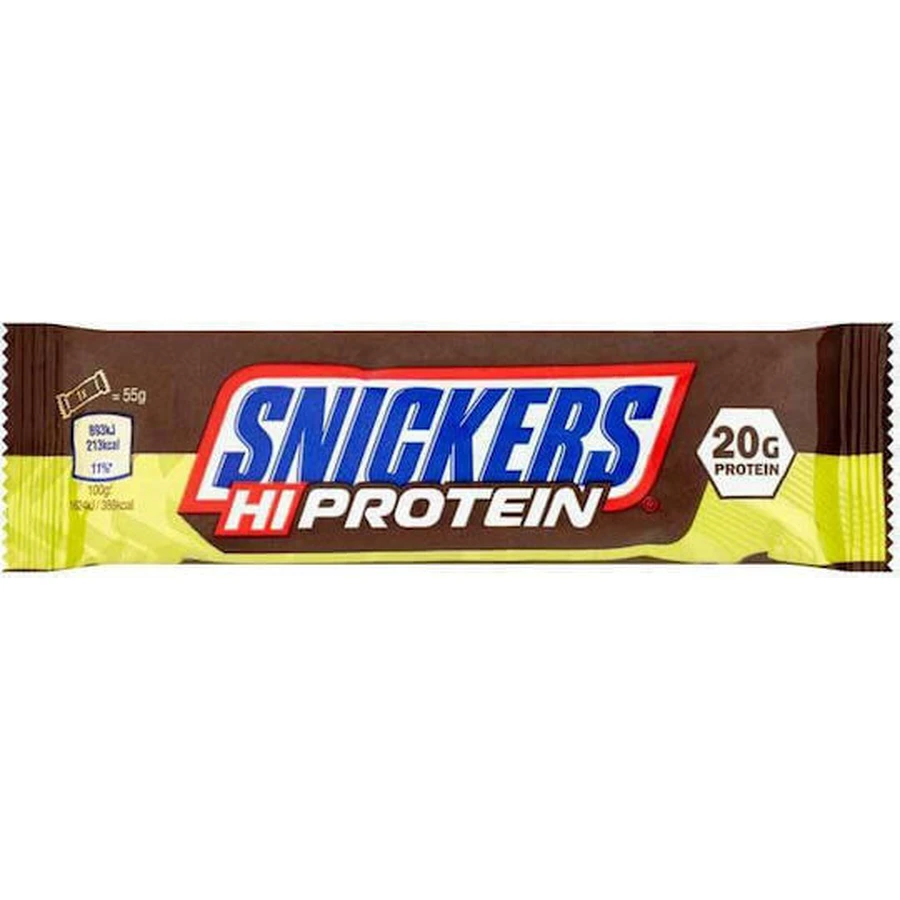 Батончик Snickers HiProtein з 20% білка та шоколадно-арахісовою карамеллю 55г: ціни та характеристики
