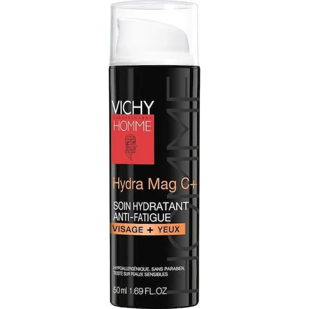 Vichy Homme Hydra Mag C+ Чоловічий зволожуючий гель з вітаміном С 24 години для обличчя 50 мл: ціни та характеристики