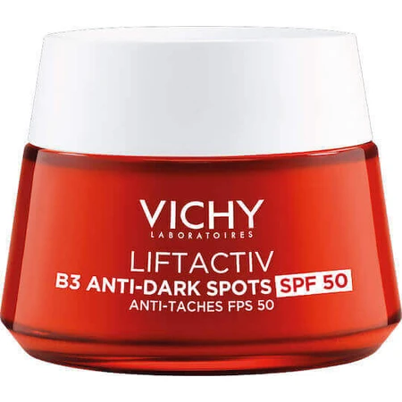 Vichy Liftactiv B3 48h проти пігментних плям Денний крем з SPF50 для зволоження, проти старіння та пігментних плям з гіалуроновою кислотою та ніацинамідом 50 мл: ціни та характеристики