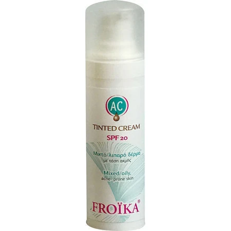 Froika AC Colour Дневной крем для лица с SPF20, 24h Sebum Control против пятен и покраснений с гиалуроновой кислотой 30 мл: цены и характеристики