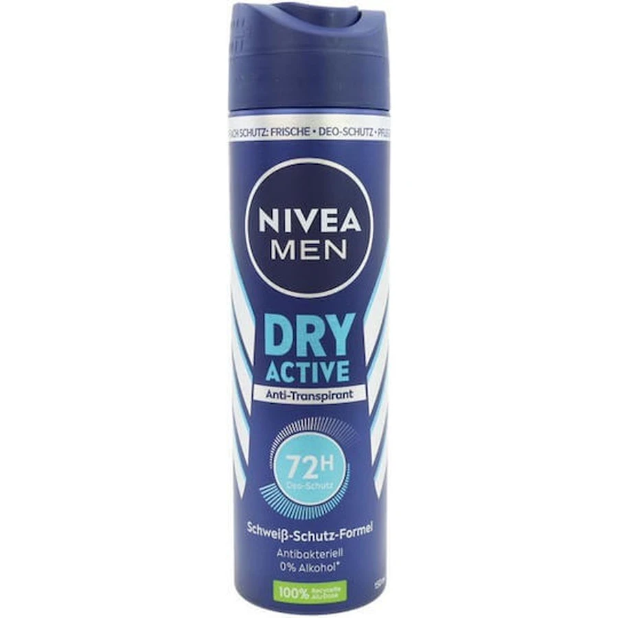 Сухий активний дезодорант-спрей Nivea 150 мл: ціни та характеристики