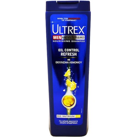 Шампунь проти лупи та випадіння волосся Ultrex Men Oil Control для жирного волосся 360 мл: ціни та характеристики