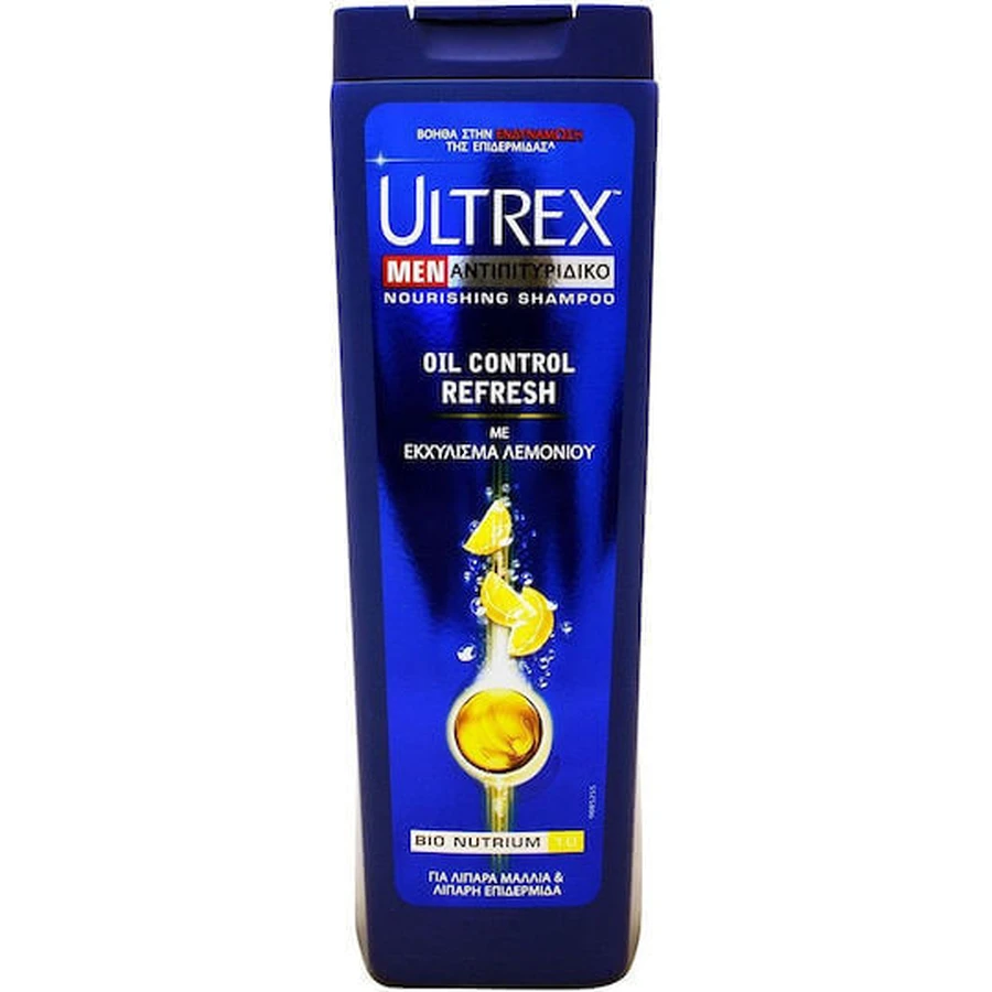 Шампунь проти лупи та випадіння волосся Ultrex Men Oil Control для жирного волосся 360 мл: ціни та характеристики