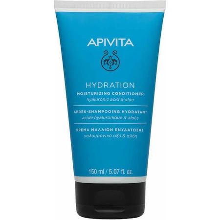 Зволожуючий кондиціонер Apivita Hydration для всіх типів волосся з гіалуроновою кислотою та алое вера 150 мл: ціни та характеристики