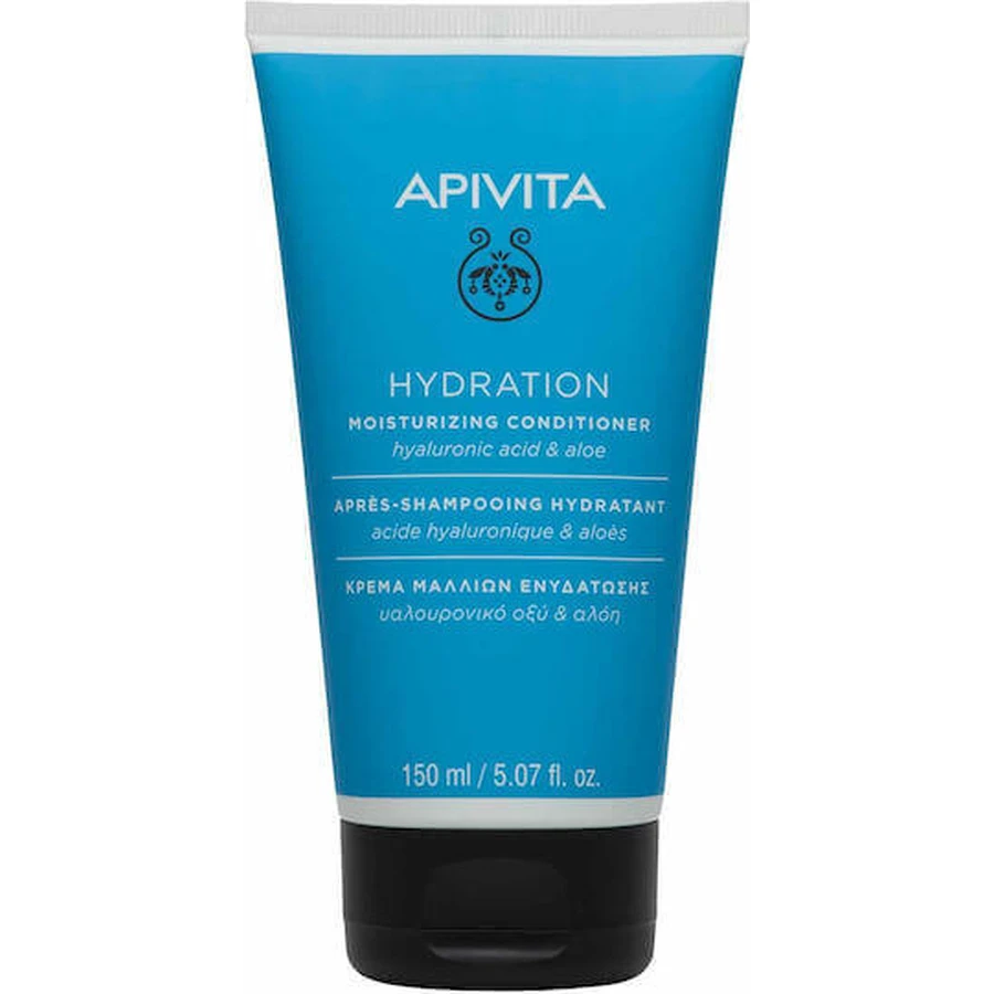 Зволожуючий кондиціонер Apivita Hydration для всіх типів волосся з гіалуроновою кислотою та алое вера 150 мл: ціни та характеристики