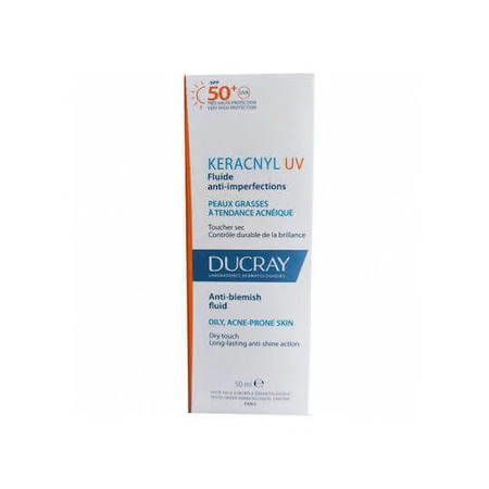 Ducray Kerancyl Солнцезащитный крем для лица SPF50 50 мл: цены и характеристики