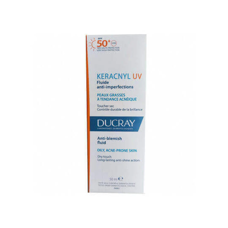 Ducray Kerancyl Солнцезащитный крем для лица SPF50 50 мл: цены и характеристики