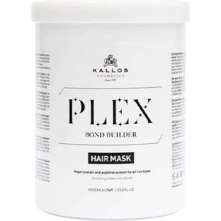 Маска для волосся Kallos Plex Bond Builder з рослинним протеїном та пептидним комплексом 1000мл