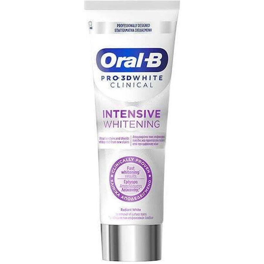 Зубна паста Oral-B Pro 3D White Clinical Сяйво білого кольору 75 мл: ціни та характеристики