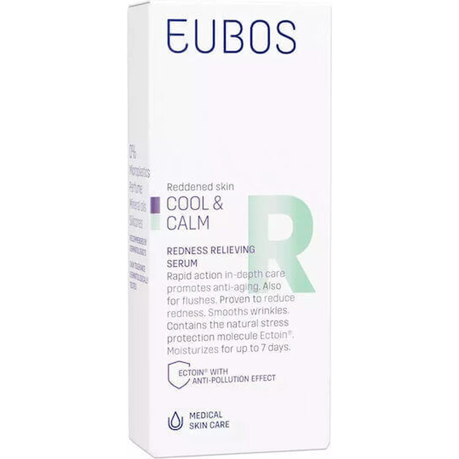 Відлущувальна антивікова сироватка для обличчя Eubos Cool & Calm проти почервоніння 30 мл: ціни та характеристики