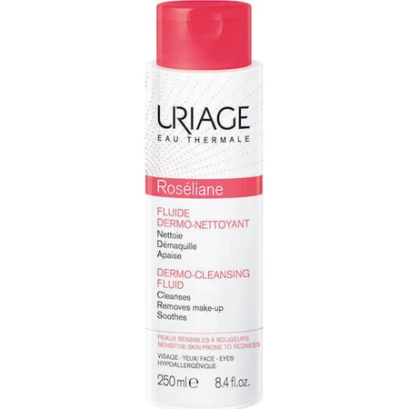 Uriage Roseliane Roseliane Dermo-Cleansing Fluid Emulsion Face & Eyes 250ml Дермоочищуюча емульсія для обличчя та очей: ціни та характеристики