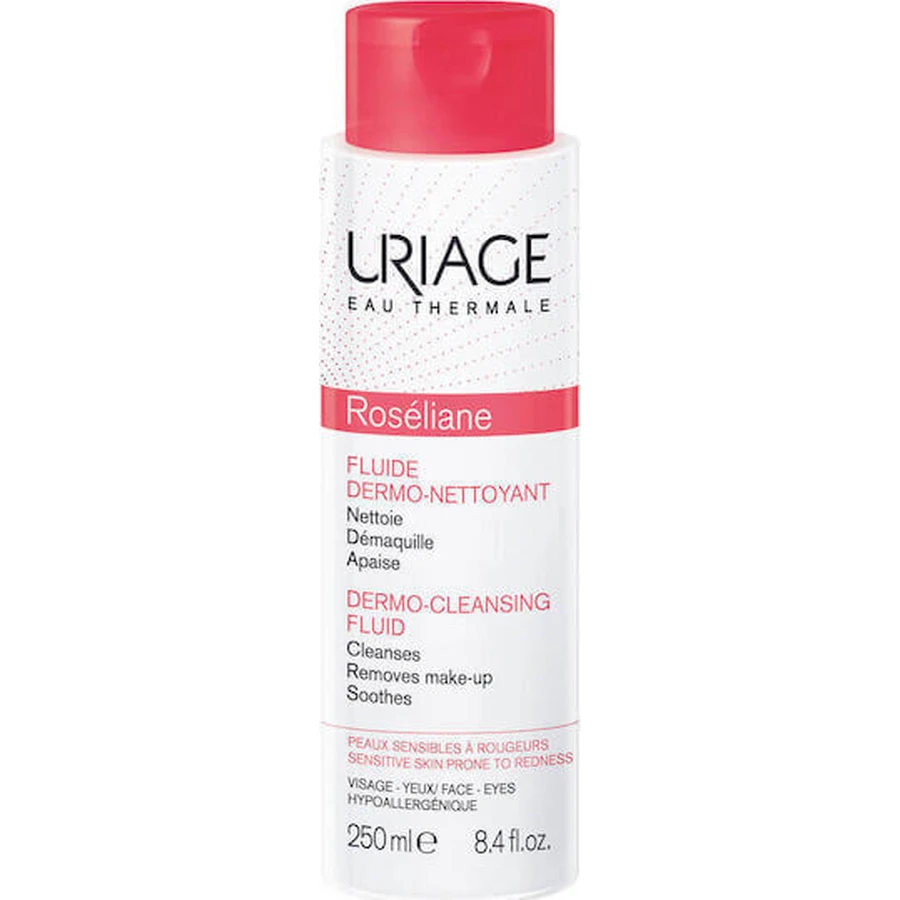 Uriage Roseliane Roseliane Dermo-Cleansing Fluid Emulsion Face & Eyes 250ml Дермоочищуюча емульсія для обличчя та очей: ціни та характеристики