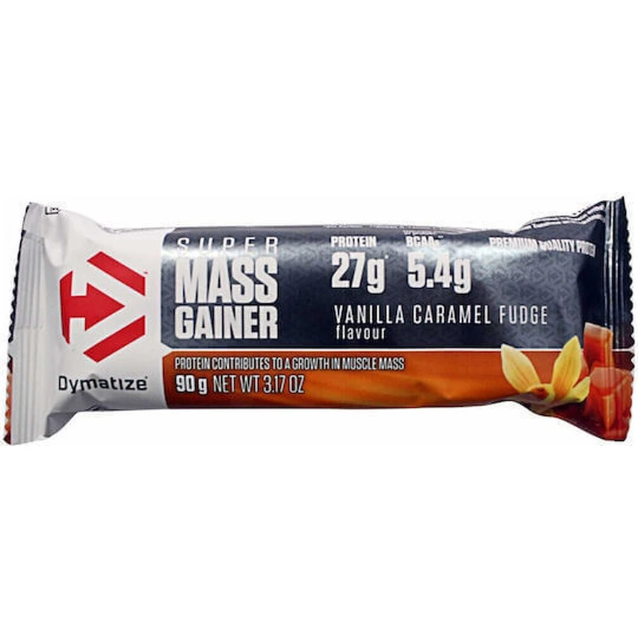 Dymatize Super Mass Gainer Батончик з протеїном 28г та ванільно-карамельною помадкою 90г зі смаком ванільної карамелі: ціни та характеристики