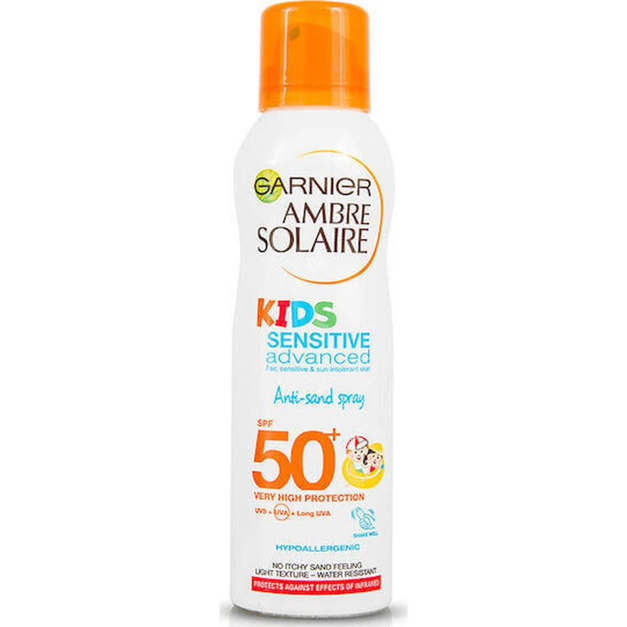 Garnier Ambre Solaire Sensitive Advanced Waterproof Детский солнцезащитный крем-спрей SPF50 200 мл: цены и характеристики