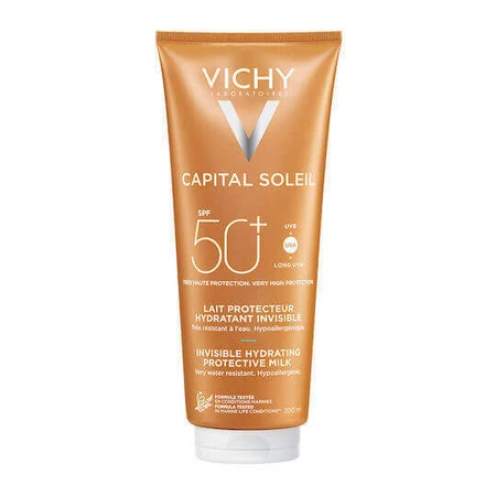 Vichy Capital Soleil Свіже зволожуюче молочко Водостійкий сонцезахисний крем для обличчя та тіла SPF50 300мл: ціни та характеристики