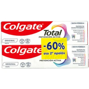 Colgate Colgate Colgate Total Active Prevention Original Protection Зубна паста від зубного нальоту 2х75мл