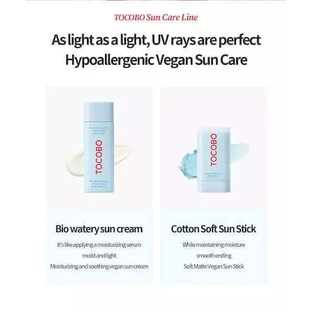 Сонцезахисний крем для обличчя Tocobo Cotton Cotton Soft Face SPF50 19гр