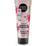 Natura Siberica Organic Shop Shining Shop Shining Leave In Colour Підтримуючий кондиціонер для фарбованого волосся 75 мл