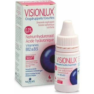 Novax Pharma Visionlux Гиалуроновая кислота глазные капли для сухих глаз 10 мл