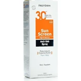 Водостійкий сонцезахисний лосьйон Frezyderm Sun Screen проти себорезистентності для обличчя та тіла SPF30 у спреї 150 мл