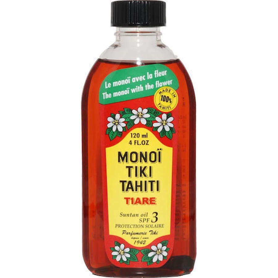 Monoi Tiki Tahiti Monoi Oil Сонцезахисна олія для обличчя та тіла SPF3 120 мл: ціни та характеристики