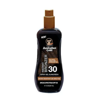 Australian Gold Instant Bronzer Body Sun Protection Gel SPF30 Солнцезащитный спрей 237 мл
