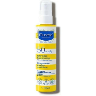 Mustela Водостойкий детский солнцезащитный крем-спрей SPF50 200 мл