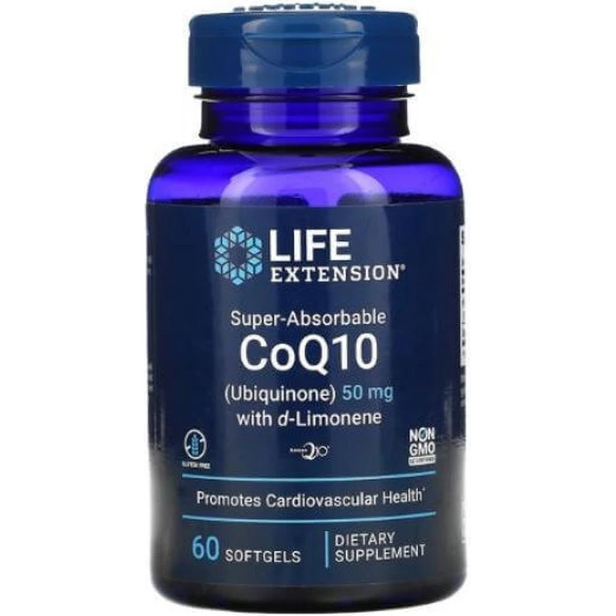 Life Extension Супер-абсорбируемый CoQ10 50 мг 60 софтгелей: цены и характеристики