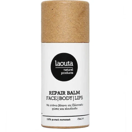 Laouta Natural Products Repair Зволожуючий відновлюючий бальзам для сухої шкіри 15мл: ціни та характеристики