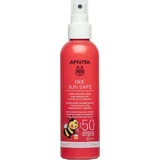 Apivita Bee Sun Safe Водостійкий дитячий сонцезахисний крем-спрей SPF50 200 мл та подарунок 2 пазла та кольорові олівці