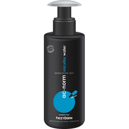Міцелярна вода Frezyderm Ac-Norm для зняття макіяжу з обличчя схильної до акне, 200 мл: ціни та характеристики