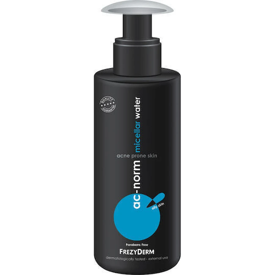 Міцелярна вода Frezyderm Ac-Norm для зняття макіяжу з обличчя схильної до акне, 200 мл: ціни та характеристики